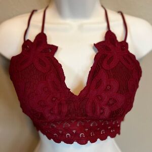 Burgundy bralette